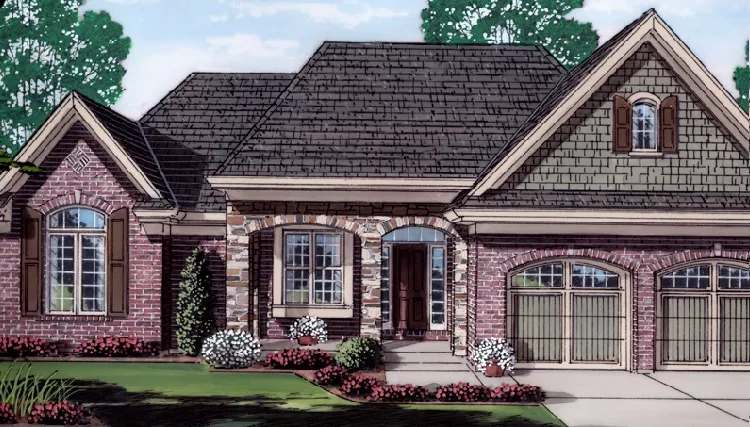 image of ranch house plan 9105